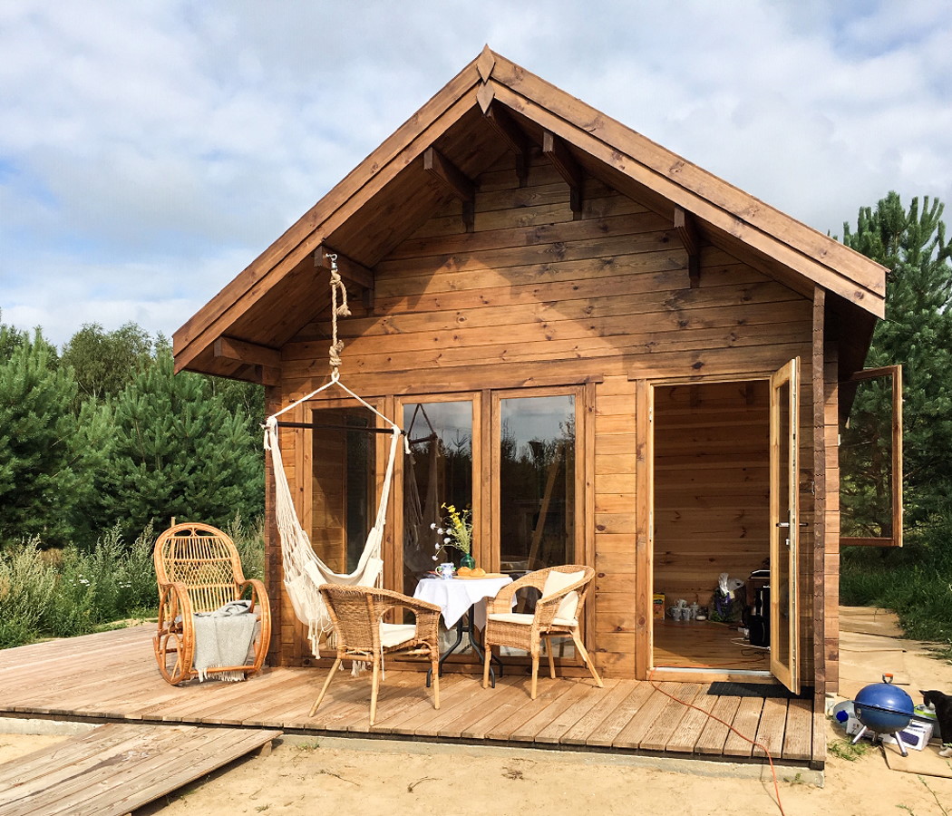 Drewniane domki ogrodowe - miejsce na odpoczynek i pracę od Eko Architektura