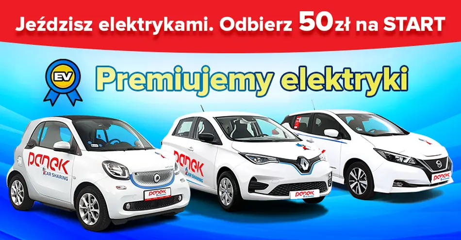 Niesamowita okazja na zdobycie 50zł w PANEK CarSharing