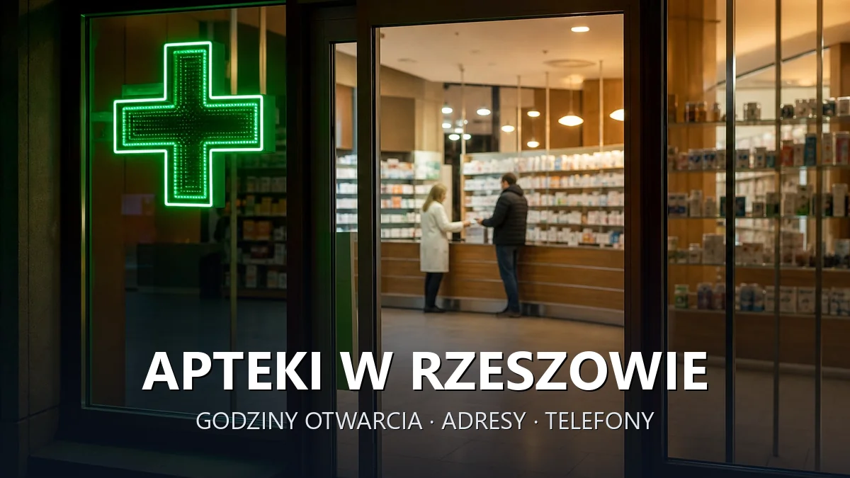 Apteki w Rzeszowie - godziny otwarcia i dyżury