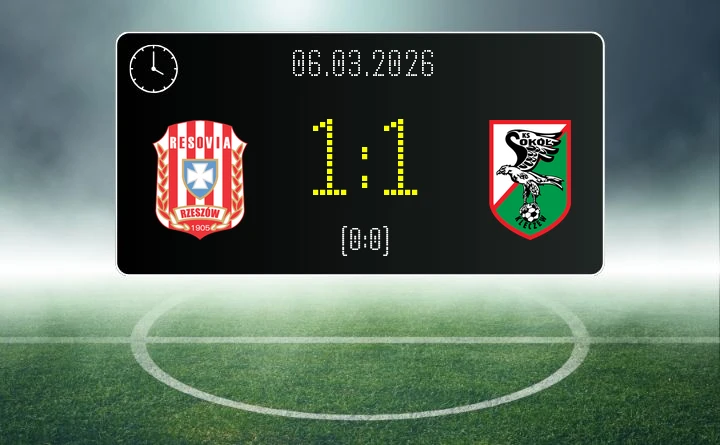 [PIŁKA NOŻNA] Resovia Rzeszów – Sokół Kleczew 1:1 – 22. kolejka Betclic 2. liga