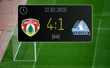[PIŁKA NOŻNA] Puszcza Niepołomice – Stal Rzeszów 4:1 – Puszcza rozbiła gości w 22. kolejce Betclic 1. ligi