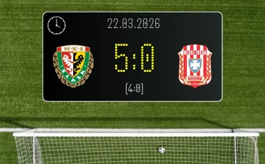 [PIŁKA NOŻNA] Betclic 2. liga: Śląsk Wrocław II – Resovia Rzeszów 5:0. Cztery gole do przerwy i bolesny wieczór gości