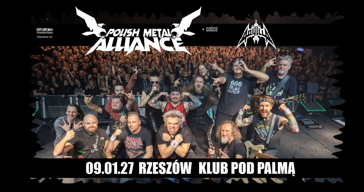 Grafika promocyjna wydarzenia 09.01.27 POLISH METAL ALLIANCE + GOŚCIE | RZESZÓW – koncert w Rzeszowie