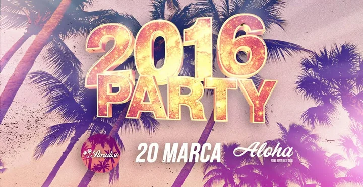 Grafika promocyjna wydarzenia 2016 Party Rzeszów — powrót hitów z 2016 na parkiet