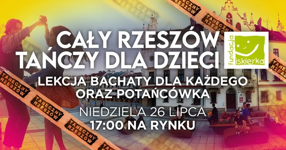 Grafika promocyjna wydarzenia Cały Rzeszów tańczy Bachate dla dzieci – Rzeszów 2026