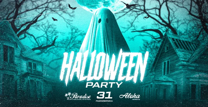 Grafika promocyjna wydarzenia Halloween Rzeszów 2025 — impreza w ALOHA Club