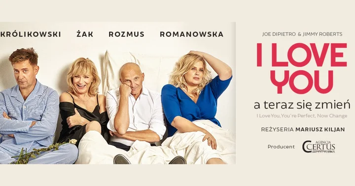 Obrazek przedstawia grafikę promocyjną wydarzenia Komediowy musical o miłości i związkach w Rzeszowie