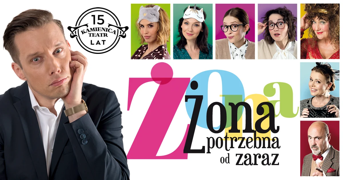 Grafika promocyjna wydarzenia Komediowa sztuka o poszukiwaniu żony w Rzeszowie
