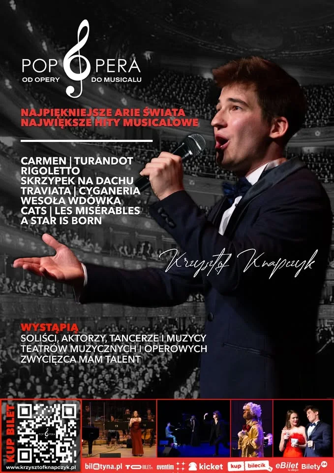 Grafika promocyjna wydarzenia Koncert Pop Opera – Rzeszów – od opery do musicalu w Filharmonii