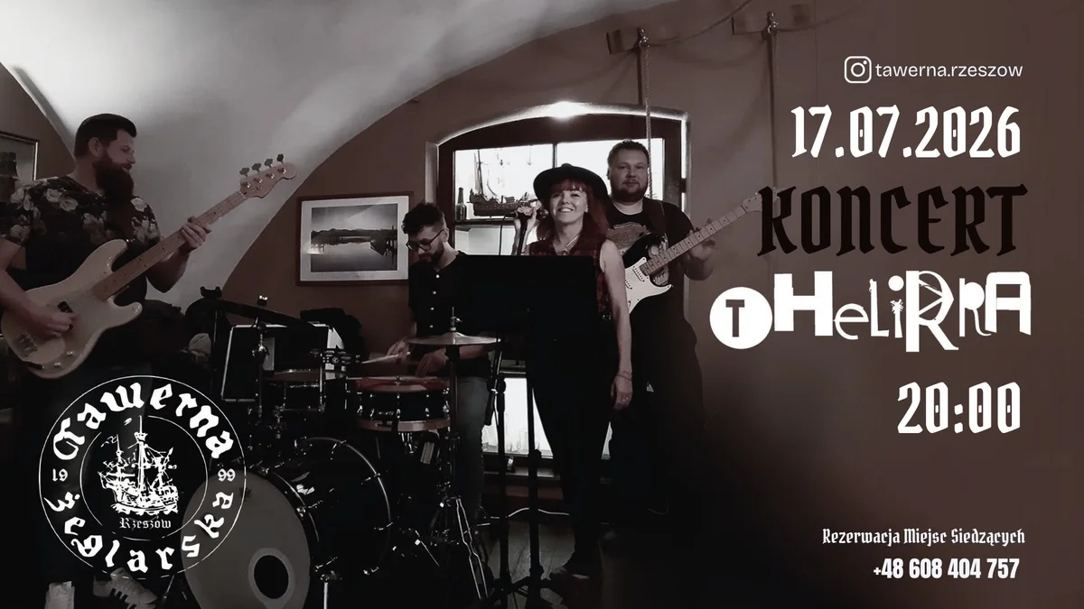 Grafika promocyjna wydarzenia THeLiRRa koncert w Rzeszowie