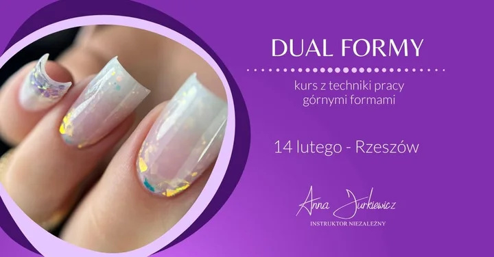 Grafika promocyjna wydarzenia Kurs DUAL FORMY — Rzeszów, szkolenie z pracy górnymi formami