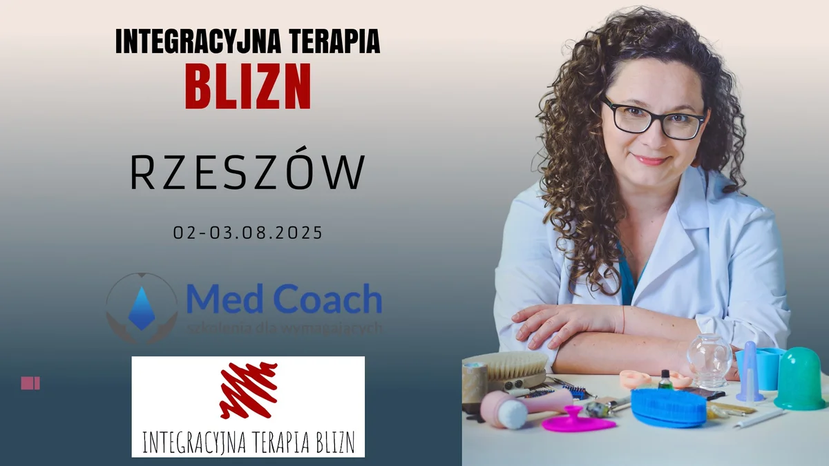 Grafika promocyjna wydarzenia Kurs integracyjnej terapii blizn w Rzeszowie
