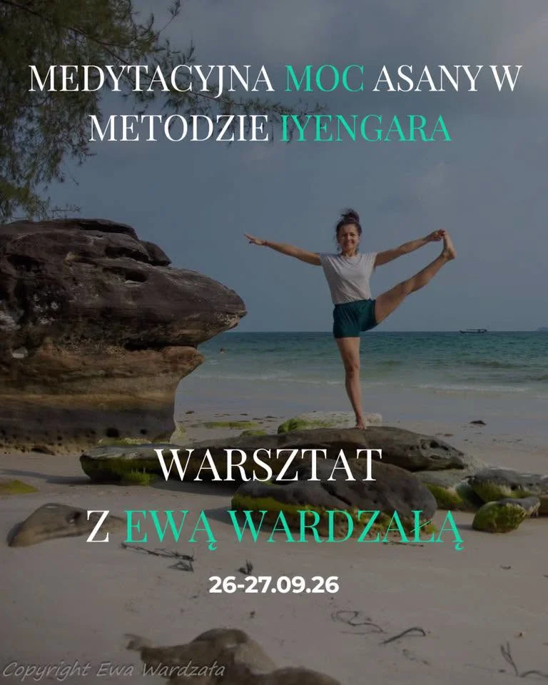 Grafika promocyjna wydarzenia Medytacyjna moc asany – warsztat Iyengara