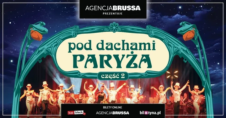 Grafika promocyjna wydarzenia Pod Dachami Paryża 2 — koncert w Filharmonii Podkarpackiej w Rzeszowie