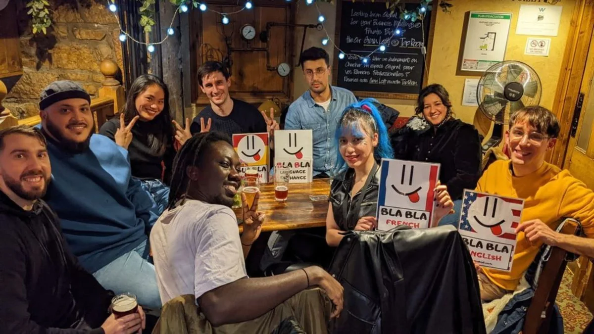 Grafika promocyjna wydarzenia Rzeszów BlaBla Language Exchange: języki i znajomości