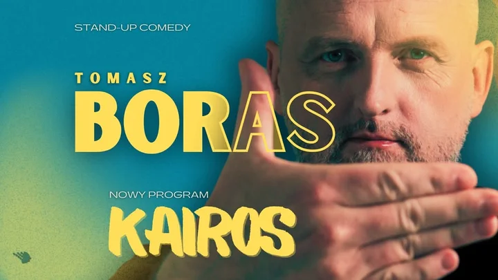 Grafika promocyjna wydarzenia TOMASZ BORAS — „Kairos” (stand-up) w Pod Palmą, Rzeszów — 15 kwietnia 2026