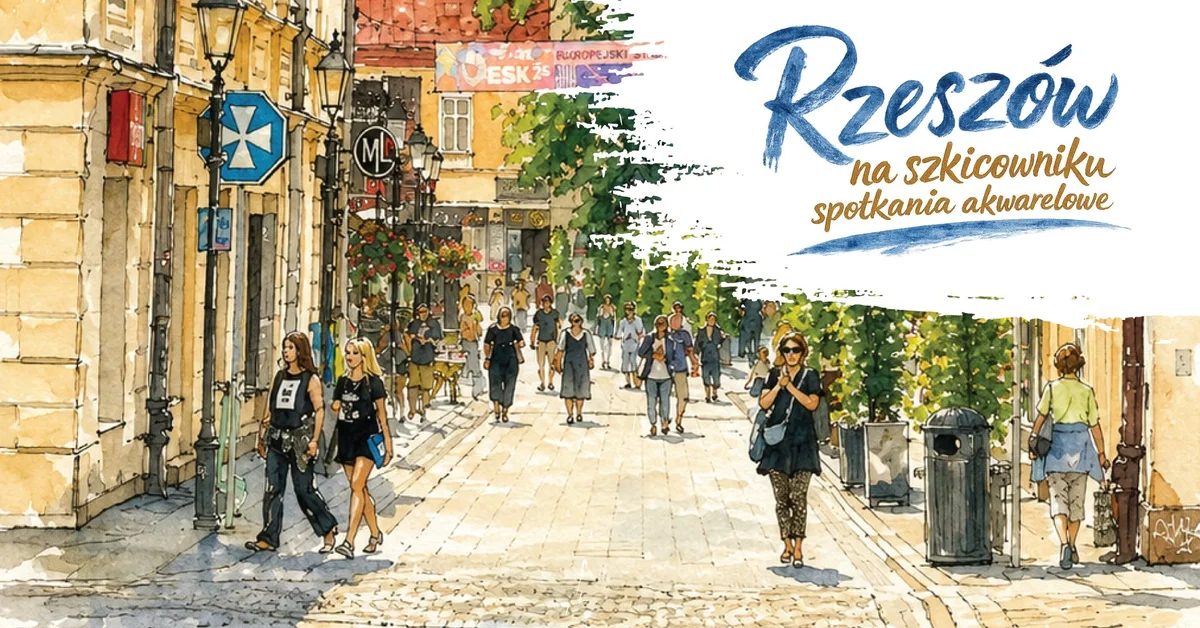 Grafika promocyjna wydarzenia Rzeszów na szkicowniku: Plac Cichociemnych