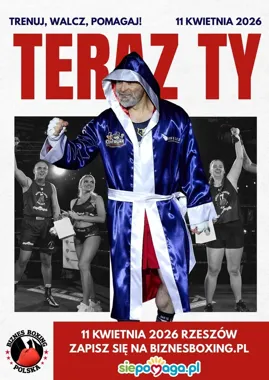 Grafika promocyjna wydarzenia Biznes Boxing Rzeszów — gala w Hotelu Bristol, 11 kwietnia 2026