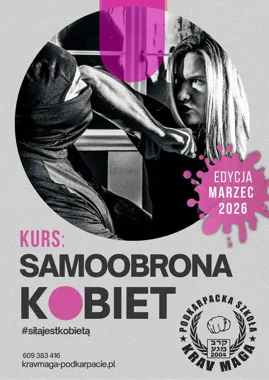 Grafika promocyjna wydarzenia Kurs samoobrony dla kobiet — Rzeszów (edycja marzec 2026)