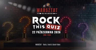 Grafika promocyjna wydarzenia ROCK THIS QUIZ w Rzeszowie
