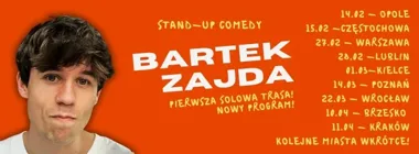 Grafika promocyjna wydarzenia RZESZÓW: BARTEK ZAJDA STAND UP