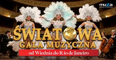Grafika promocyjna wydarzenia Światowa Gala Muzyczna w Rzeszowie — od Wiednia do Rio de Janeiro