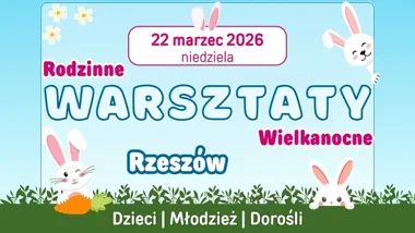 Grafika promocyjna wydarzenia WARSZTATY Zrób to sam - WIELKANOC — rodzinne warsztaty w Rzeszowie
