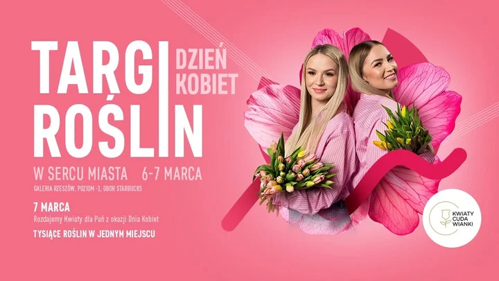Grafika promocyjna wydarzenia Wielkie Targi Roślin RZESZÓW – Edycja Wiosenna