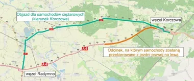 A4 pod Przemyślem w remoncie. Ruch pójdzie innym torem