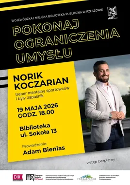 Norik Koczarian w Rzeszowie pokaże, jak głowa wygrywa ze stresem