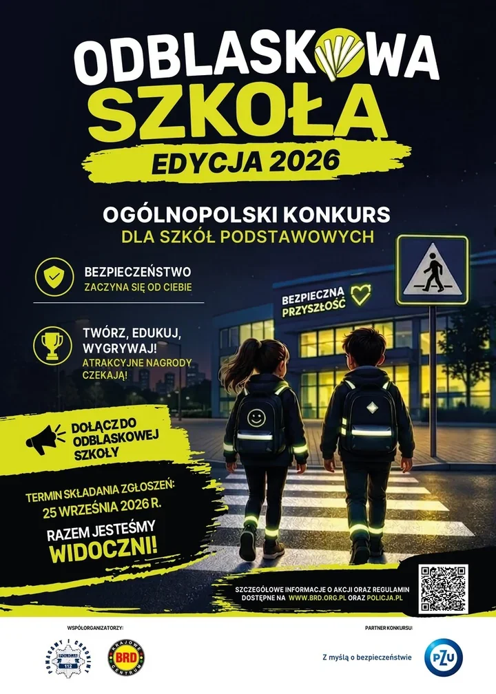 Odblaskowa Szkoła 2026 - zgłoszenia tylko do 25 września