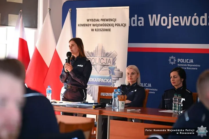 Kierownicy dzielnicowych z Podkarpacia przeszkoleni w Rzeszowie - Niebieskie Karty i kampania