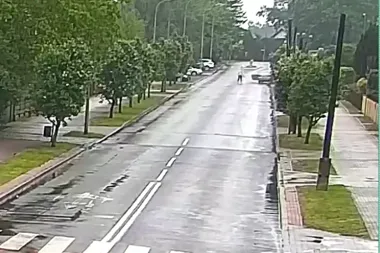 Wysiadł z jadącego Mercedesa, auto bez kierowcy uderzyło w ogrodzenie