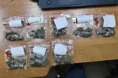 Na Ogrodowej zatrzymano 33-latka - osiem woreczków i ponad 40 gramów marihuany