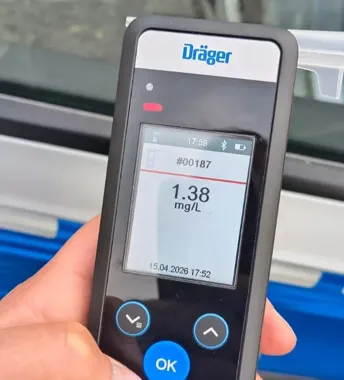 Volkswagen jechał w stronę Frysztaka - kierowca miał blisko 3 promile