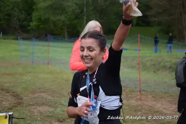Deszcz i mgła nie zatrzymały policjantki - Dominika Szkafarak na podium