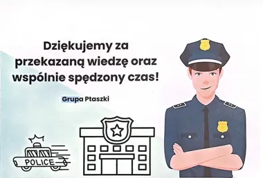 Radiowóz i odblaski przed wakacjami - policjant uczył przedszkolaków w Rzeszowie