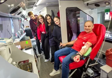 Rekordowa akcja krwiodawstwa w Dynowie. 46 osób oddało 15,3 litra krwi