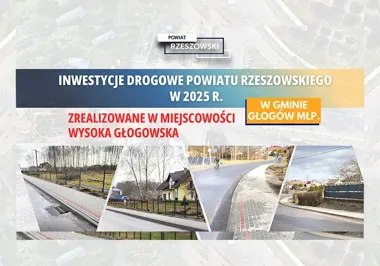 Dwa nowe chodniki na powiatowej drodze w Wysokiej Głogowskiej