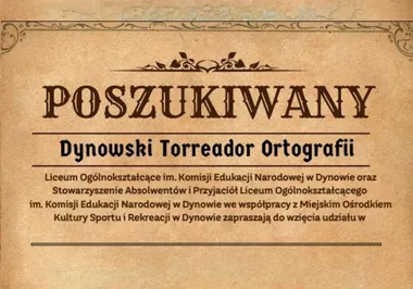Ortograficzna corrida w Dynowie. Zawodnicy staną do walki o tytuł