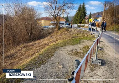Powiat przygotowuje się do osłony osuwiska przy drodze 1429R – prace mają ruszyć w najbliższych latach