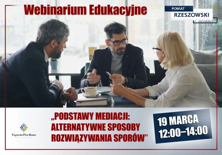 Webinarium o mediacji – jak rozwiązywać spory bez sądu, praktycznie i po ludzku